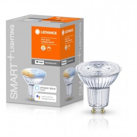 Bec LED inteligent Ledvance SMART+ WiFi SPOT Tunable White, GU10, 4.9W (50W), 350 lm, lumina alba (2700-6500K)