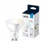 Bec LED inteligent WiZ Connected Whites, Wi-Fi, GU10, 4.9W (50W), 345 lm, lumina alba (2700-6500K), compatibil Google Assistant/