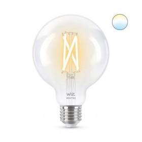 Bec LED inteligent WiZ Connected Filament Clear G95,Wi-Fi, E27, 6.7W (60W), 806 lm, lumina alba (2700-6500K), compatibilGoogle A