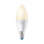 Bec LED inteligent WiZ Connected Dimmable C37, Wi-Fi, E14, 4.9W (40W) ,470 lm, lumina calda (2700K), dimabil, compatibil Google 
