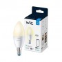 Bec LED inteligent WiZ Connected Dimmable C37, Wi-Fi, E14, 4.9W (40W) ,470 lm, lumina calda (2700K), dimabil, compatibil Google 