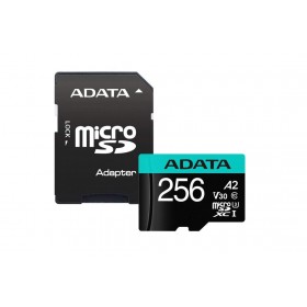 Card de Memorie MicroSD ADATA 256GB, Adaptor SD, Class 10