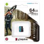 Kingston 64GB microSDXC Canvas Go Plus 170R A2 U3 V30 Card + ADP