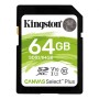 Kingston 64GB SDXC Canvas Select Plus 100R C10 UHS-I U1 V10