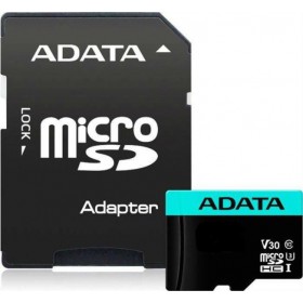 Card de Memorie MicroSD ADATA 256GB, Adaptor SD, Class 10