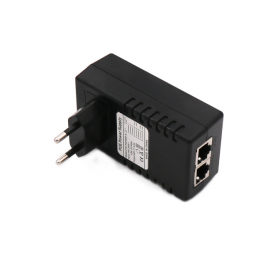 Injector POE 0.5A 48V 24W STD-POE4805-A Input voltage 100-240V 50/60Hz, POE input RJ45/100M speed, power: 24W, AC input: 2 pin A