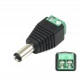 Conector de alimentare (TATA), 12V, cu surub, 5.5*2.1mm, LN-CT01G, pachet 10 bucati