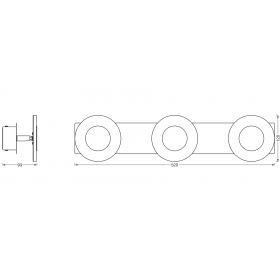 Aplica LED inteligenta pentru baie Ledvance SMART+ Wifi Orbis Wave 520, 21W, 2100 lm, lumina alba (3000-6500K), IP44, 520x93x120