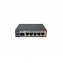 Mikrotik 5-Port Gigabt Ethernet Router, RB760iGS, 5* 10/100/1000Ethernetports, CPU nominal frequency: 880 MHz, 2* CPU core count