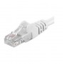 Patchcord UTP RJ45-RJ45 Cat.5e 1m alb, UTP-5E-1-W, pachcord din cupru