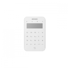 Tastatura wireless LCD AX PRO Hikvision DS-PK1-LT-WE, 868MHz two-way Tri-X wireless technology distanta comunicare RF : 1200min 