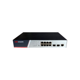Switch Hikvision DS-3E2510P(B), Switching Capacity 336 Gbps, 8 Gigabit Poe electrical ports and 2 Gigabit / 100M SFP optical por