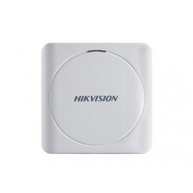 Cititor card Hikvision DS-K1801M, citeste carduri RFID Mifare, distanta citire: 50mm, comunicare: Wiegand 26/34 protocol, indica