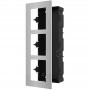 Panou frontal pentru 3 module videointerfon modular Hikvision DS-KD- ACF3/S permite conectarea a 3 module de videointerfon modul