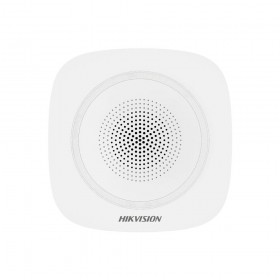 Sirena interior wireless AX PRO Hikvision DS-PS1-I-WE(Blue Indicator) 868MHz two-way Tri-X wireless technology, distanta comunic