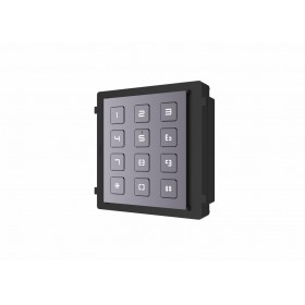 Modul de extensie videointerfon cu tastatura Hikvision DS-KD-KP permite formarea codului de apartament sau a codului de acces mo