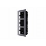 Panou frontal pentru 3 module videointerfon modular Hikvision DS-KD-ACF3 permite conectarea a 3 module de videointerfon modular 