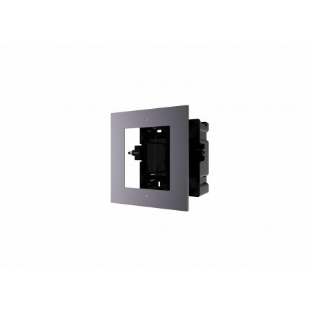 Panou frontal pentru un modul videointerfon modular Hikvision DS-KD-ACF1 montare incastrata material aluminiu, doza de plastic i