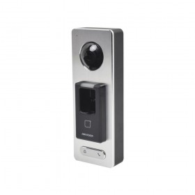 Controler de acces control cu acces biometric, cititor card Mifare sicamera video Hikvision, DS-K1T501SF Camera de 2 MP incorpor