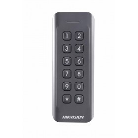 Card reader Hikvision, DS-K1802EK Reads EM card, with keypad Card Reading Frequency: 125KHz Processor: 32-bit Reading Range: ≤50