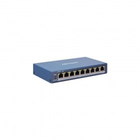 Switch 8 porturi POE Hikvision DS-3E1309P-EI, L2, Smart Managed, 8 × 100 Mbps PoE RJ45 ports, 1 × gigabit network RJ45 port, PoE