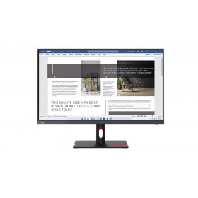 Lenovo ThinkVision S27i-30 27" IPS, FHD (1920x1080), 16:9, Brightness: 300 cd/m², Contrast ratio: 1300:1, Response time: 4ms (Ex