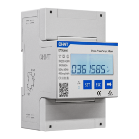 Controler solar cu masurare bidirectionala, nJoy Smart Meter DTSU666 trifazic, Ecran LCD, Instalare pe sina tip DIN