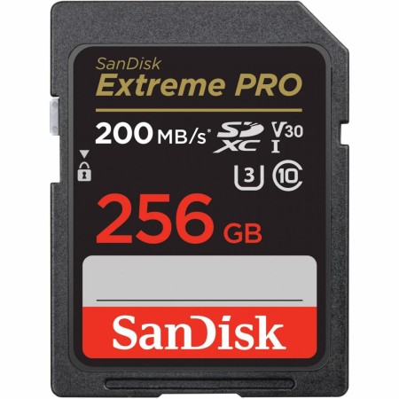 SanDisk Extreme PRO 256GB SDXC Memory Card + 2 years RescuePRO Deluxe up to 200MB/s & 140MB/s Read/Write speeds, UHS-I, Class 10