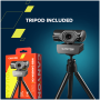 CANYON 2k Ultra full HD 3.2Mega webcam with USB2.0 connector, built-in MIC, Manual focus, IC SN5262, Sensor Aptina 0330, viewing