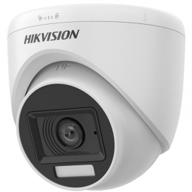 Camera de supraveghere Turret 3k Smart Hybrid Light Audio Fixed Hikvision DS-2CE78K0T-LFS(2.8MM), lentila fixa: 2.8mm, iluminare