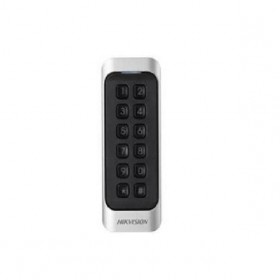 Cititor de card cu tastatura Hikvision DS-K1107AEK, citeste carduri cu frecventa de 125 KHz, distanta citire:  50 mm, RS-485, Wi