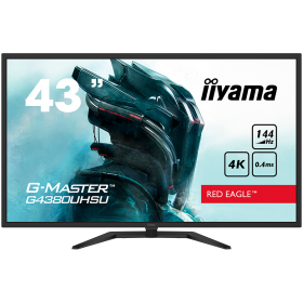 IIYAMA G4380UHSU-B1, 43" VA-panel, Pro-Gaming, G-Master Red Eagle, UHD 3840x2160@144Hz, 0,4ms (MPRT), 550cdm² HDR, FreeSync, Spe