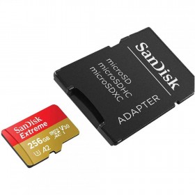 Card de Memorie Micro Secure Digital Card SanDisk Extreme PLUS, 256GB, Clasa 10, R/W speed: up to 100MB/s/ 90MB/s, include adapt