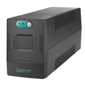 UPS Spacer Line Int.  fara management, 1000VA/  600W, AVR, 4 x socket Schuko, indicatie status cu LED, 2 x baterie 12V/7Ah, bate