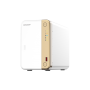 NAS QNAP 262 2-Bay, CPU Intel Celeron N4505 2-core/2-thread processor (burst max. 2.9 GHz), RAM 4 GB DDR4 (onboard not expandabl