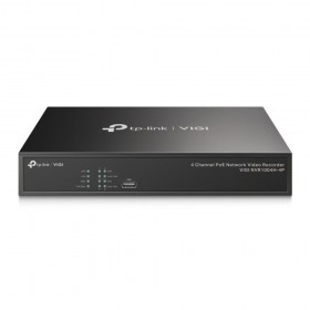 TP-Link POE+ Video recorder cu 4 canale de retea, Decodare: H.265 +/H.265/ H.264+/H.264, Rezolutie playback: 8MP/5MP/4MP/3MP/108