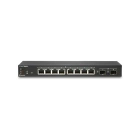 Switch SonicWall SWS12 8 porturi Gigabit, 2 porturi SFP, POE/POE+, static routing, firewall/cloud managed