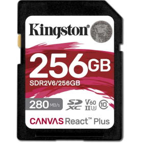 Card de Memorie Kingston SDXC Canvas React Plus Class 10 UHS-II 256GB