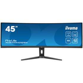 IIYAMA Monitor LED XCB4594DQSN-B1 45’’ Dual QHD VA panel with KVM switch, USB-C 90W dock and RJ45 5120 x 1440 @165Hz 	32:9 450 c