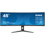 IIYAMA Monitor LED XCB4594DQSN-B1 45’’ Dual QHD VA panel with KVM switch, USB-C 90W dock and RJ45 5120 x 1440 @165Hz 	32:9 450 c