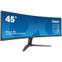 IIYAMA Monitor LED XCB4594DQSN-B1 45’’ Dual QHD VA panel with KVM switch, USB-C 90W dock and RJ45 5120 x 1440 @165Hz 	32:9 450 c