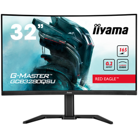 IIYAMA 32" ETE VA-panel Curved Gaming 1500R, G-Master Red Eagle, FreeSync, 2560x1440@144Hz, 350cd/m², 1x DisplayPort, 2xHDMI, 0,