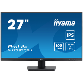 IIYAMA Monitor LED XU2793QSU-B6 27" 2560 x 1440 @100Hz 16:9 250cd 1300:1 1ms HDMI DP 2 x USB 3.2 HDCP height, swivel, tilt, pivo