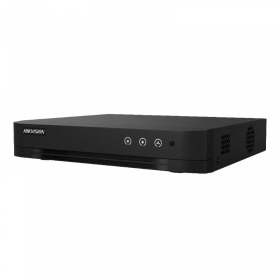 DVR 8 canale Turbo HD Hikvision iDS-7208HUHI-M1/E(C) 8MP Acusens Deep learning: filtrarea alarmelor false dupa corpul uman si ma