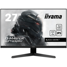 IIYAMA Monitor LED G2745QSU-B1 27" IPS 2560 x 1440 @100Hz 16:9 250 cd/m² 1300:1 1ms HDMI DP USB Hub Tilt