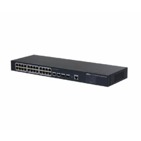 DAHUA 28 PORT MANAGED GB SWITCH SG4028, Interfata:Port 1-26: 26 × RJ45 10/100/1000Mbps, Port 27-28: 2 × SFP 1000Mbps, 1 x Consol