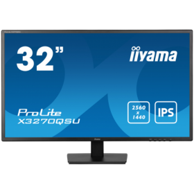 IIYAMA Monitor LED X3270QSU-B1 31.5" IPS WQHD 2560 x 1440 @100Hz 250 cd/m² 1200:1 3ms HDMI DP USB Hub Tilt