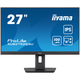 IIYAMA Monitor LED XUB2792QSU-B6 27” WQHD IPS 2560 x 1440 @100Hz 25...
