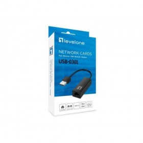 LevelOne USB-0301 Fast Ethernet USB Network Adapter, 23 x 16 x 197 mm