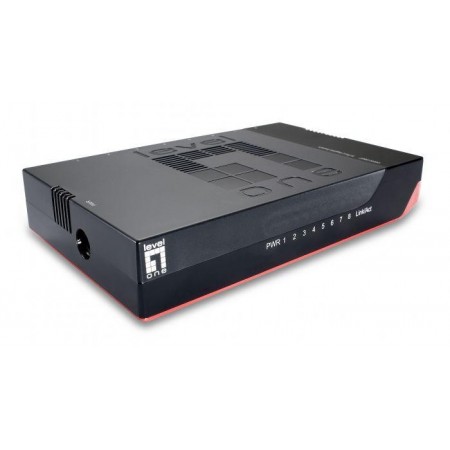 LevelOne GSW-0807 8-Port Gigabit Switch, 149.5 x 89 x 27 mm